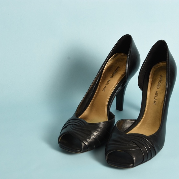 Antonio Melani Heels, Black, Size 7.5, 3.5 heel - Picture 3 of 9